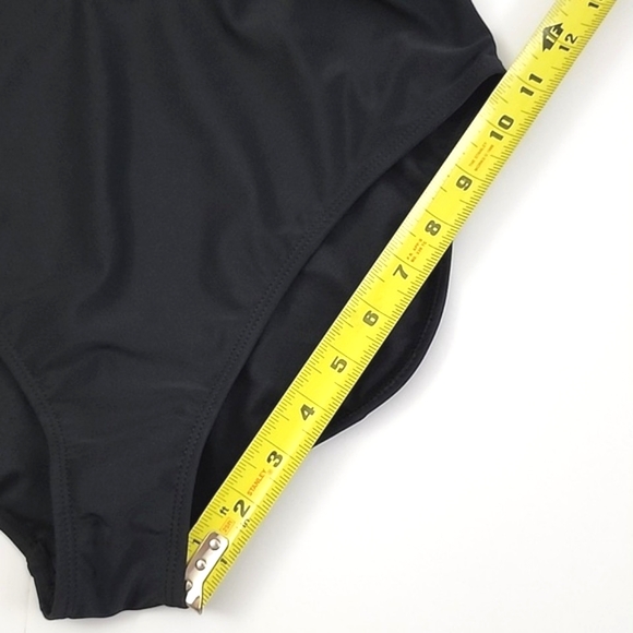 INGEAR SWIM Women's Black One Piece Swimsuit V Neck Convertible Straps Size M - Picture 14 of 15